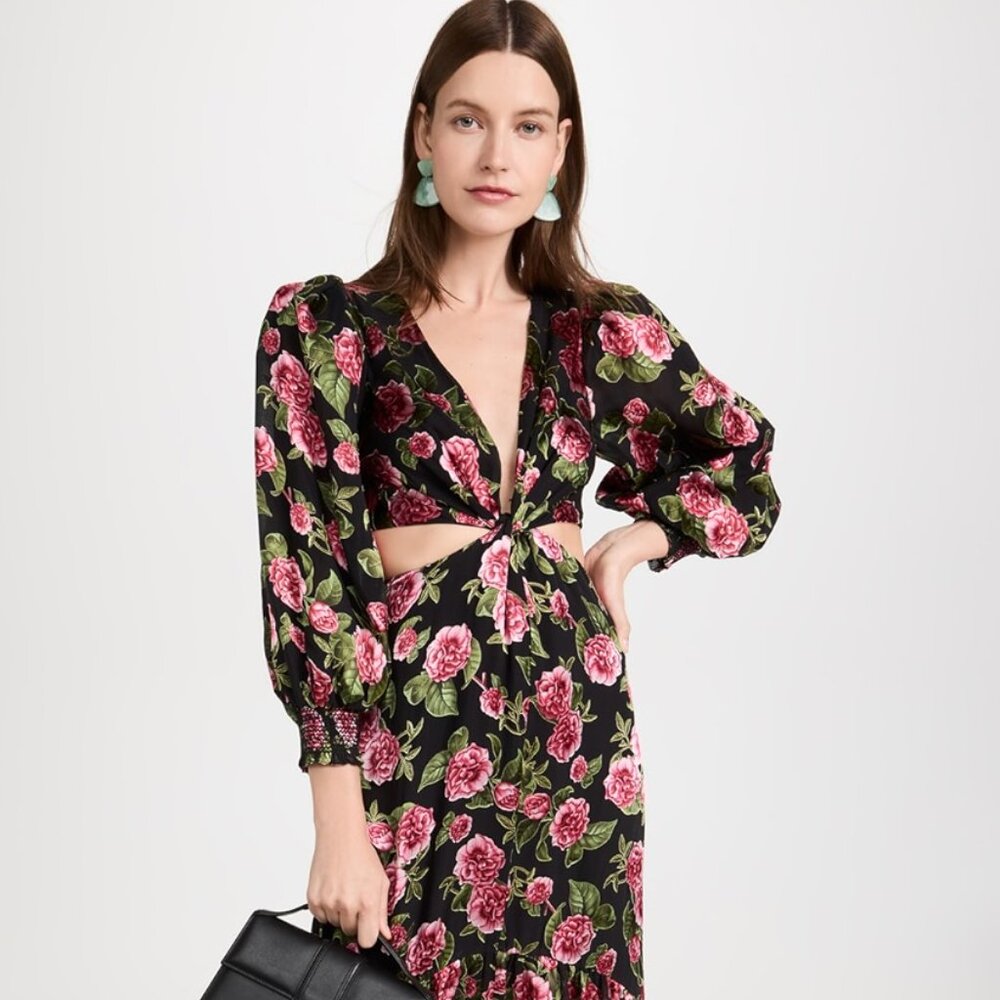 Alice + Olivia Katia Twist Maxi Dress